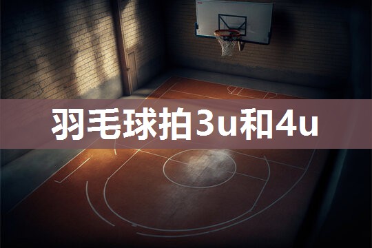 羽毛球拍3u和4u