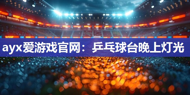 乒乓球台晚上灯光