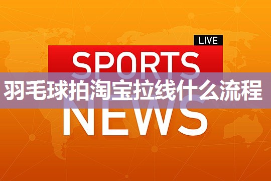 羽毛球拍淘宝拉线什么流程